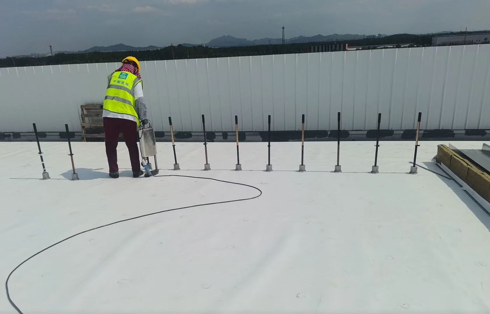 Completed roof detailing